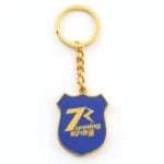 Gold Plated Enamel Zhejiang Satellite TV Keychain