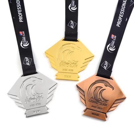 Custom Gold Silver Bronze Grand Slam Medals
