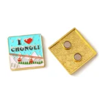 Magneti da frigo in metallo dipinti con l'alfabeto dei cartoni animati personalizzati