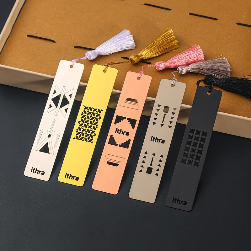 personalised metal bookmarks