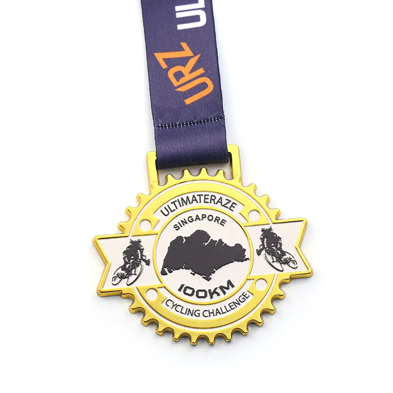 Radsport-Herausforderungen mit Medaillen
