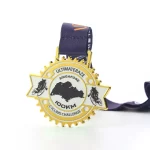 Radsport-Herausforderungen mit Medaillen