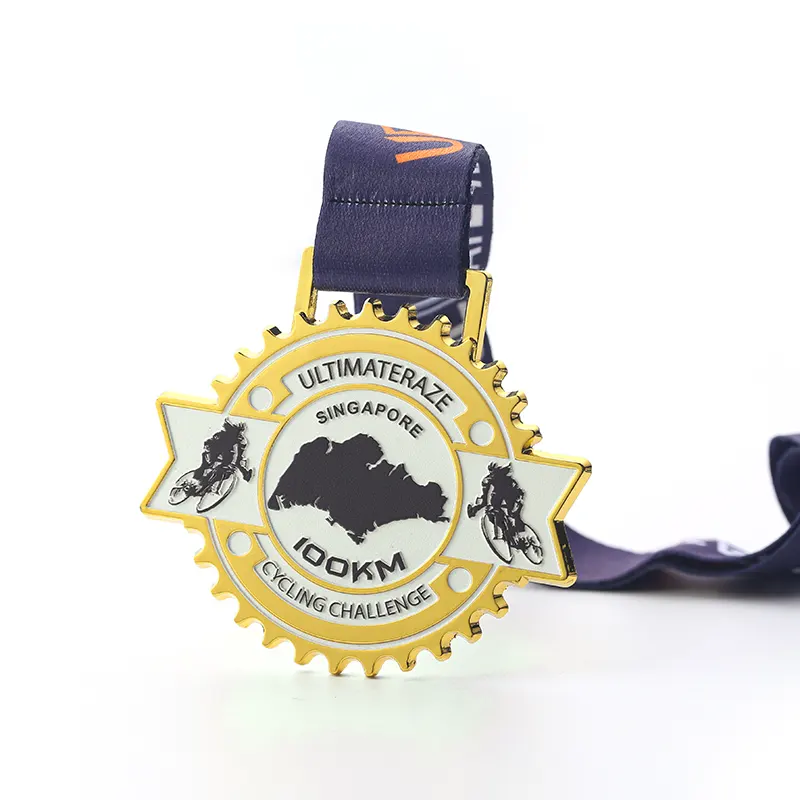 Radsport-Herausforderungen mit Medaillen
