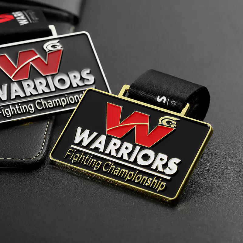 Boxing Battle Soft Enamel Square Medal