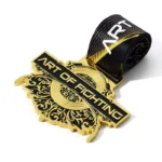 Black Enamel Imitation Gold Medal
