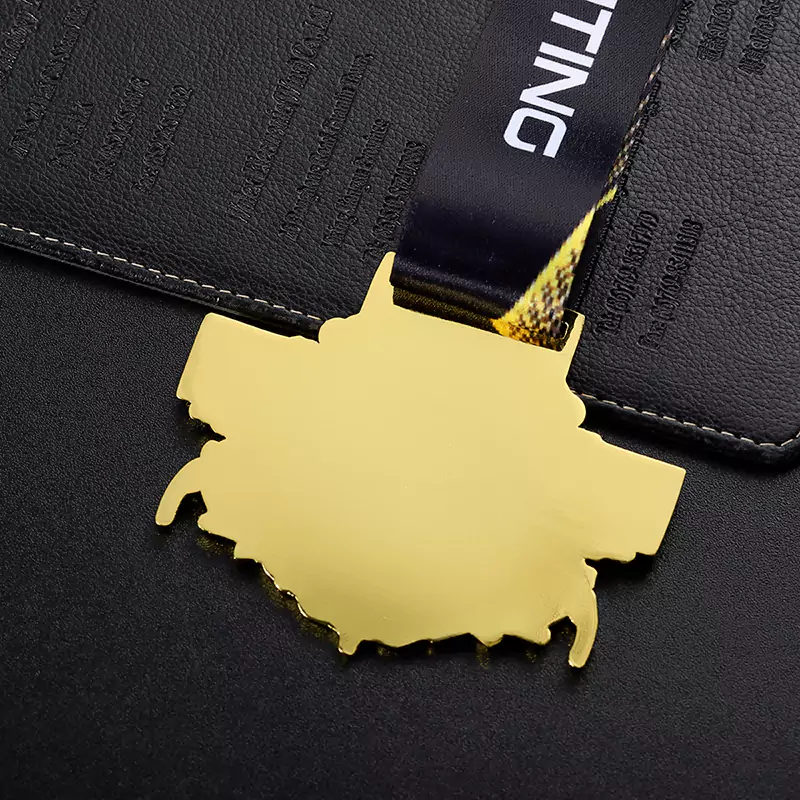 Black Enamel Imitation Gold Medal