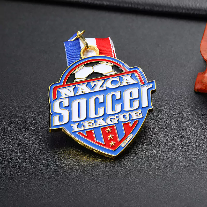engraved soccer medals