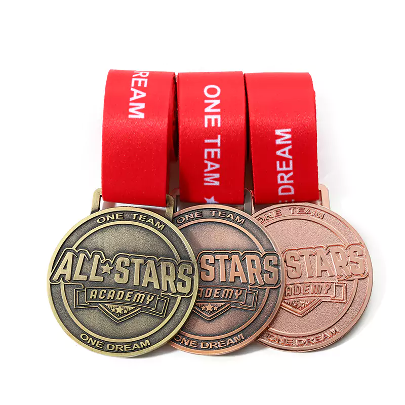 medalla chapada en oro