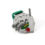 Médaille d'argent en émail souple pour un match de cricket