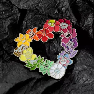 Kranz geformt Emaille ausgehöhlt Abzeichen Pin