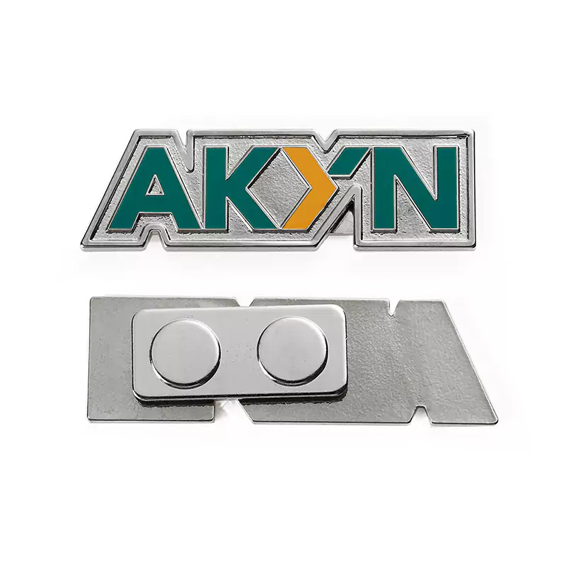 Alfiler magnético de esmalte blando con múltiples diseños de letras