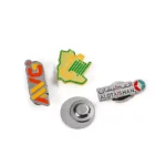 Многочисленные узоры букв дизайна мягкая эмаль магнит булавка