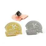 Emaille Gold Silber Rose Anstecknadeln