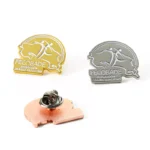 Emaille Gold Silber Rose Anstecknadeln