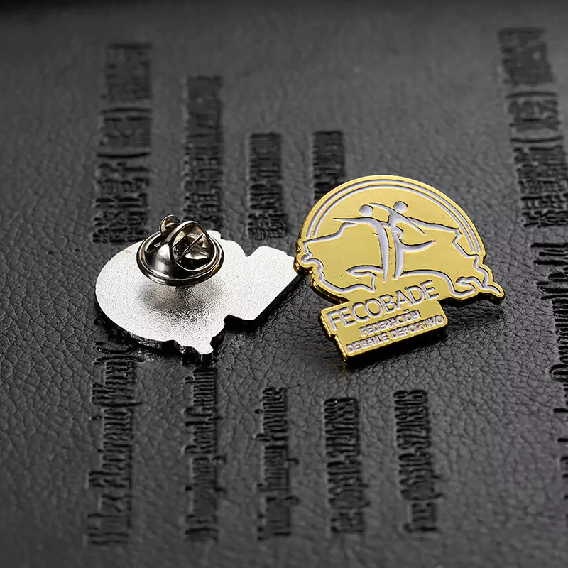 Emaille Gold Silber Rose Anstecknadeln