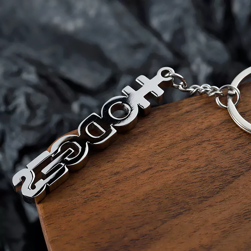 steel keychain with name