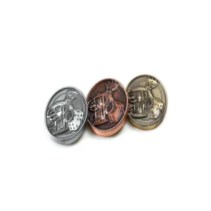 monedas de desafío de aleación de zinc