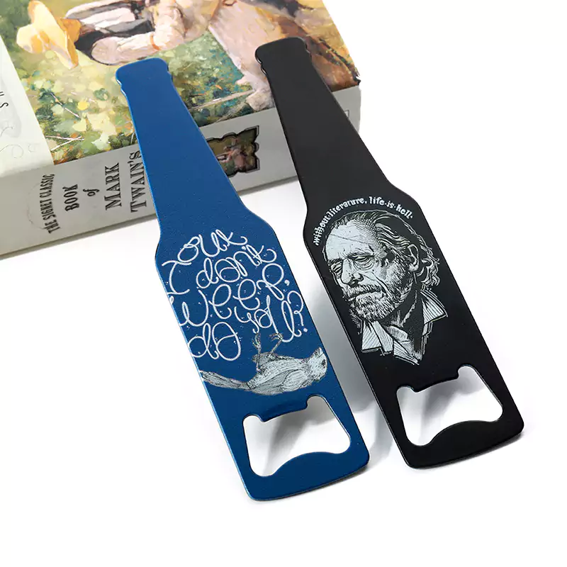 stainless steel bottle opener keyring
