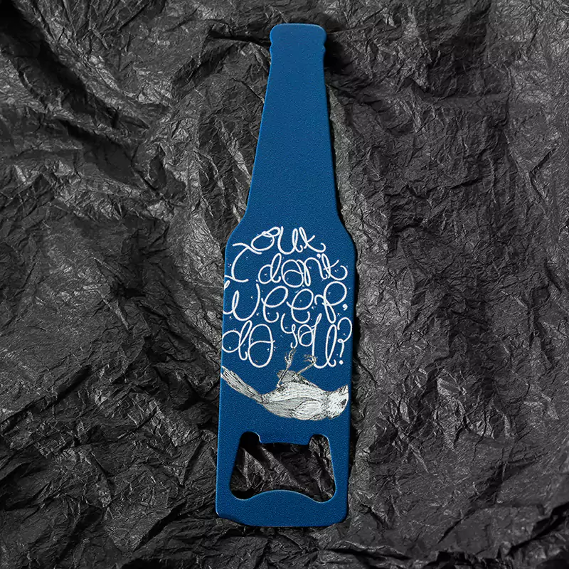 Individueller Flaschenöffner aus Edelstahl