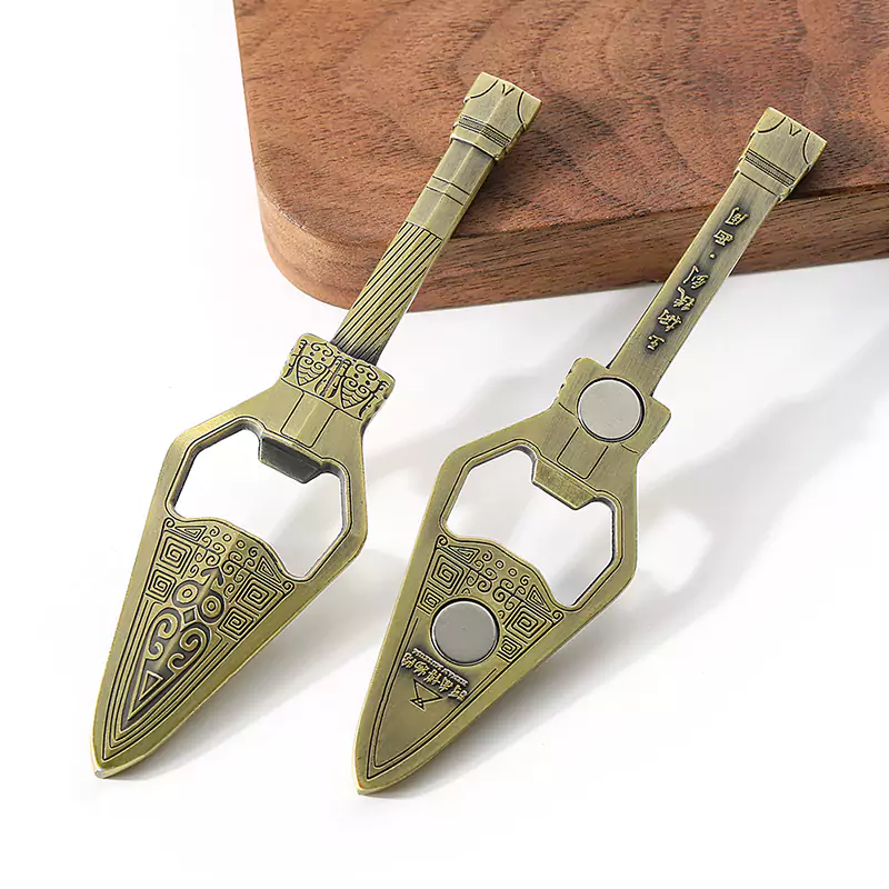 Grüner Bronze-Flaschenöffner-Kühlschrankmagnet