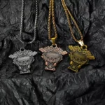 Ciondolo/Collana a forma di Kamen Rider in rilievo 3D