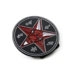 Bull Head Totem Element Circular Soft Enamel Belt Buckle
