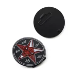 Bull Head Totem Element Circular Soft Enamel Belt Buckle