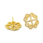 5102-1-Diamantbesetzte Ohrringe