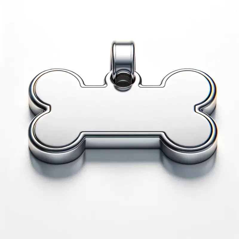 3206-12-Universal-Hundemarke aus rostfreiem Stahl