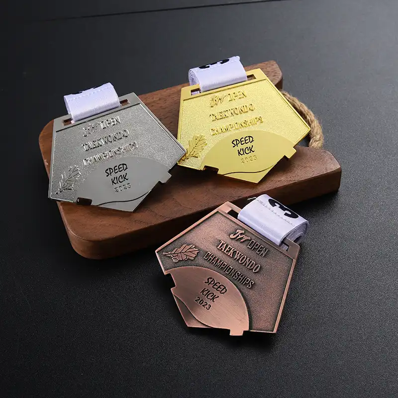 1045-5-Medalha de chute lateral do taekwondo