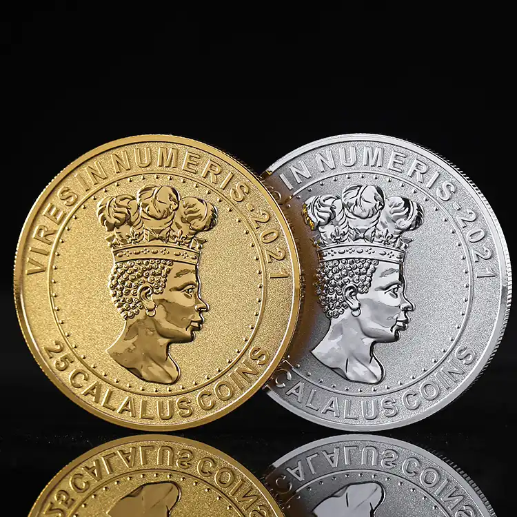 2601-2-Metal Hydraulic Dual Color Gedenkmünze