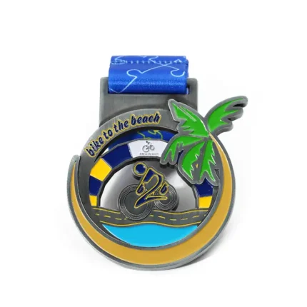 1085-4-Bicycle and Beach Commemorative Medal