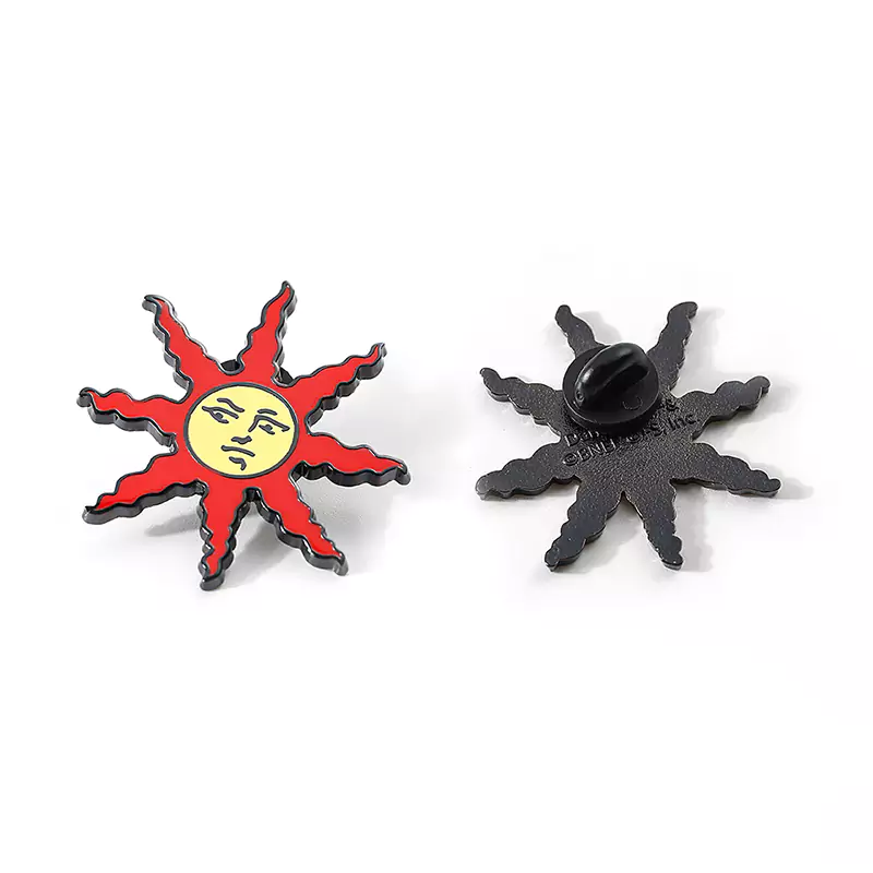 1507-6-Alien Sun Enamel Rubber Hat Badge (9)
