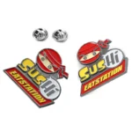 1508-1-Dining Station SUS Crachá em forma de pintura Ninja dos desenhos animados