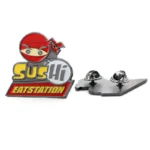 1508-2-Dining Station SUS Crachá em forma de pintura Ninja dos desenhos animados