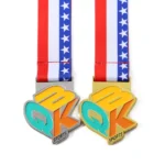 1469-2-QBK Medaglia sportiva in smalto morbido