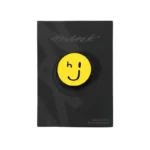 1512-1-圆形卡通笑脸金属珐琅徽章