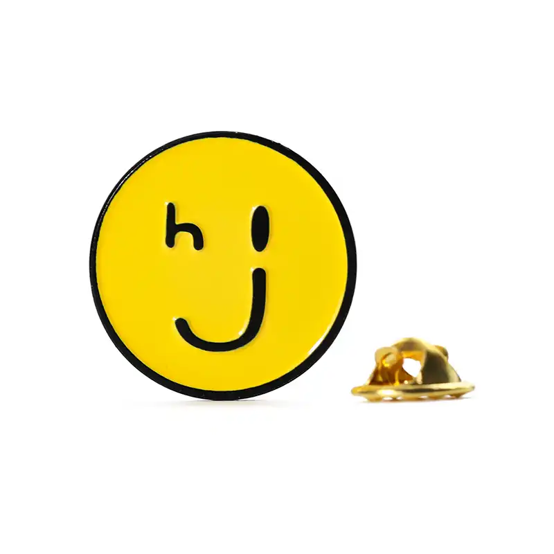 1512-3-Circular Cartoon Smiley Face 金属珐琅徽章 1512-3-Circular Cartoon Smiley Face 金属珐琅徽章