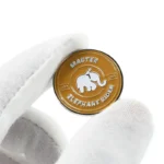 1515-3-Badge circolare con logo dell'elefante