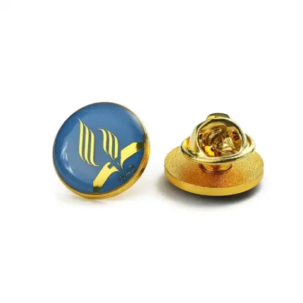 1567-4-Circular Metal Lapel Pins Custom
