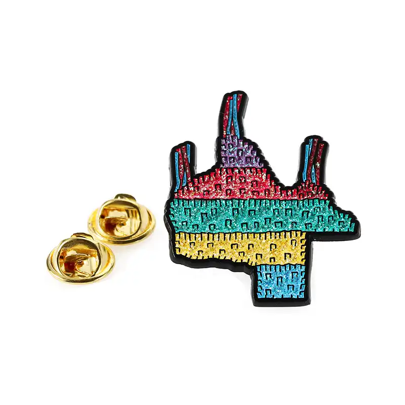 1909-1-Factory Batch Custom Enamel Pins with Butterfly Buckle