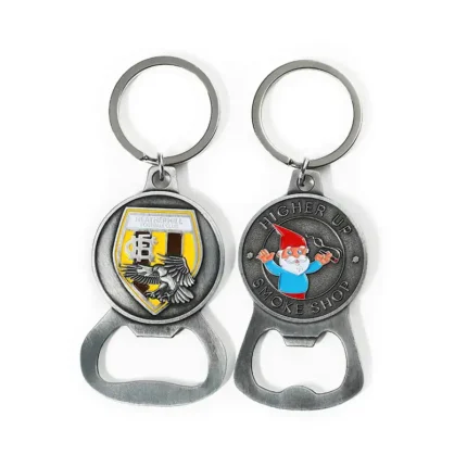3406-1-Metal Custom Enamel Bottle Opener Keychain