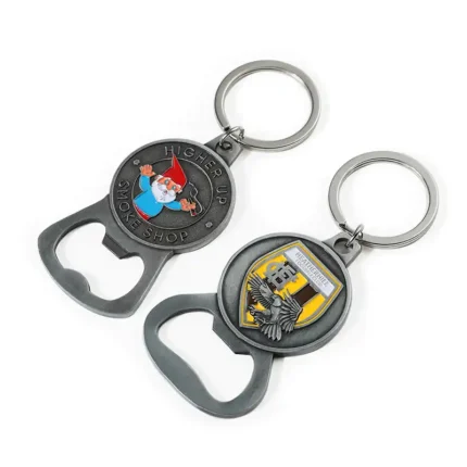 3406-3-Metal Custom Enamel Bottle Opener Keychain