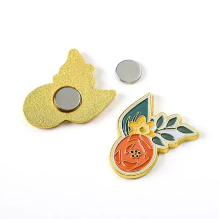 1785-2-Fruit Baked Paint Shaped Magnetic Badges