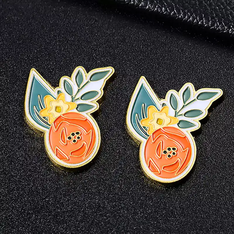 1785-7-Bruit Baked Paint Shaped Magnetic Badges (Crachás magnéticos em forma de tinta cozida de frutas)