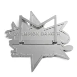 1989-3-Stern Umriss Emaille lila Medaille Metall