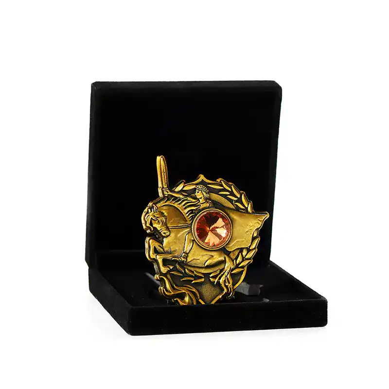 2505-4-3D 金属浮雕独角兽马古董金币