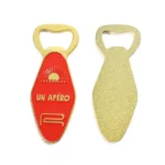 3561-2-Red Enameled Gold Plated Zinc Alloy Bottle Opener