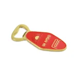 3561-3-Red Enameled Gold Plated Zinc Alloy Bottle Opener