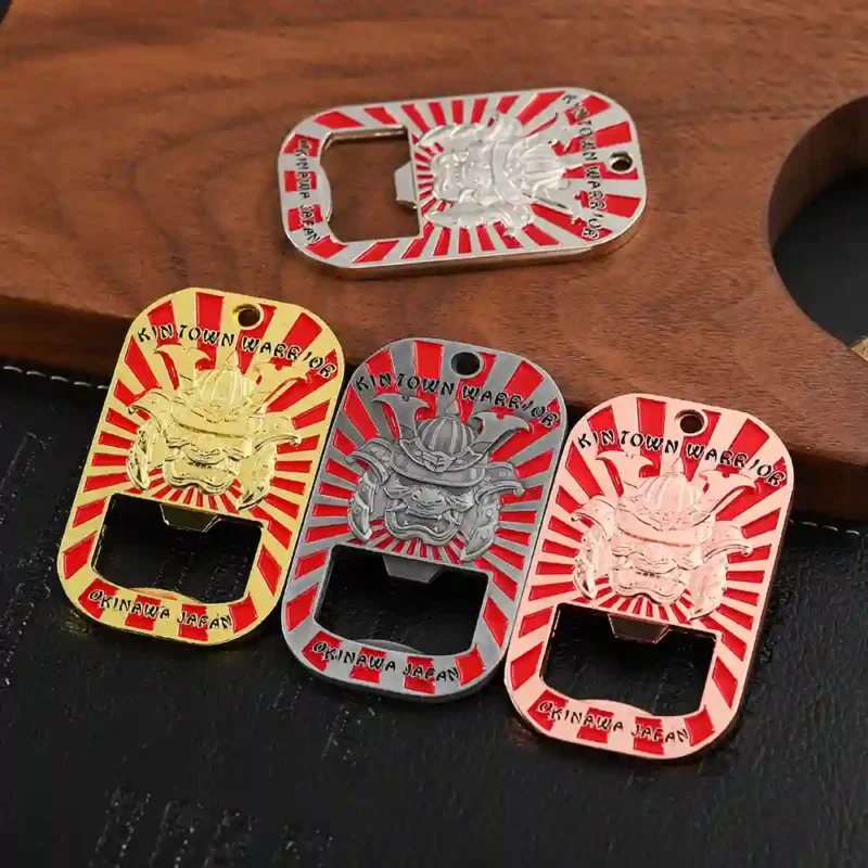 3562-7-3D Apribottiglie in lega di zinco smaltato